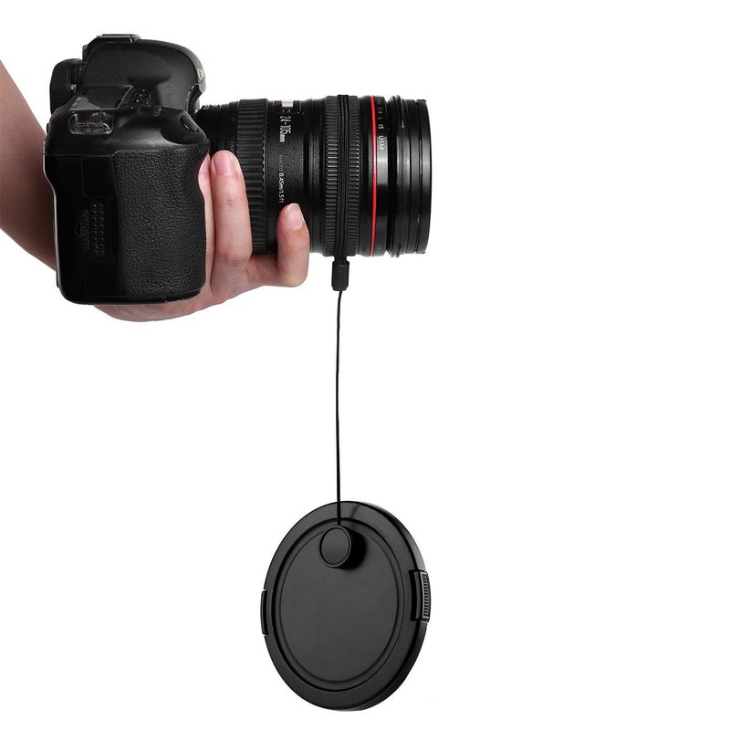 CarPro Camera Lens Cap Keeper Lens Cap Holder Prevent Lens Cap Lost for DSLR SLR Camera Canon/Nikon/Sony/Panasonic/Fujifilm Camera with Microfiber Cleaning Cloth (8 Pack) - Image 5